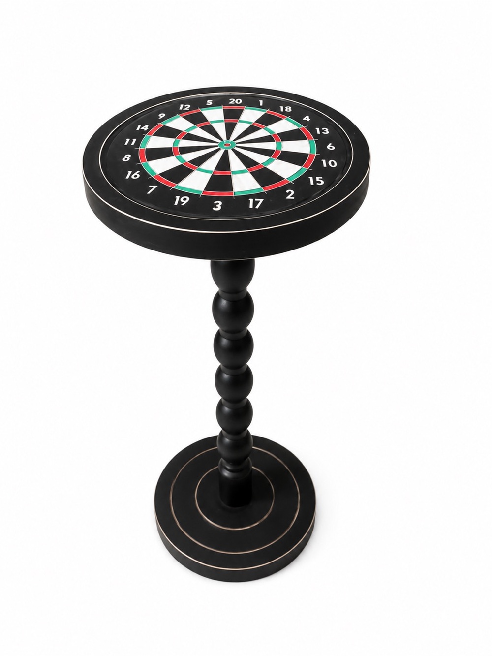 Small Round Dartboard Drink Table, Whiskey Stand, Martini Perch, Small End Table